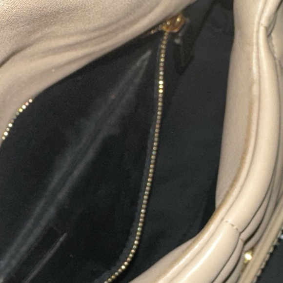 Saint Laurent Small Loulou Puffer Bag Beige Lambskin Leather Gold + Dust Bag - Picture 10 of 11